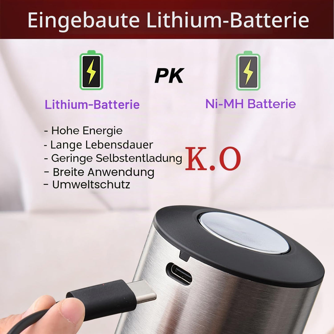 AIKARO - Elektrischer Weinbelüfter Ausgiesser, wiederaufladbar, automatischer elektronischer Dekante
