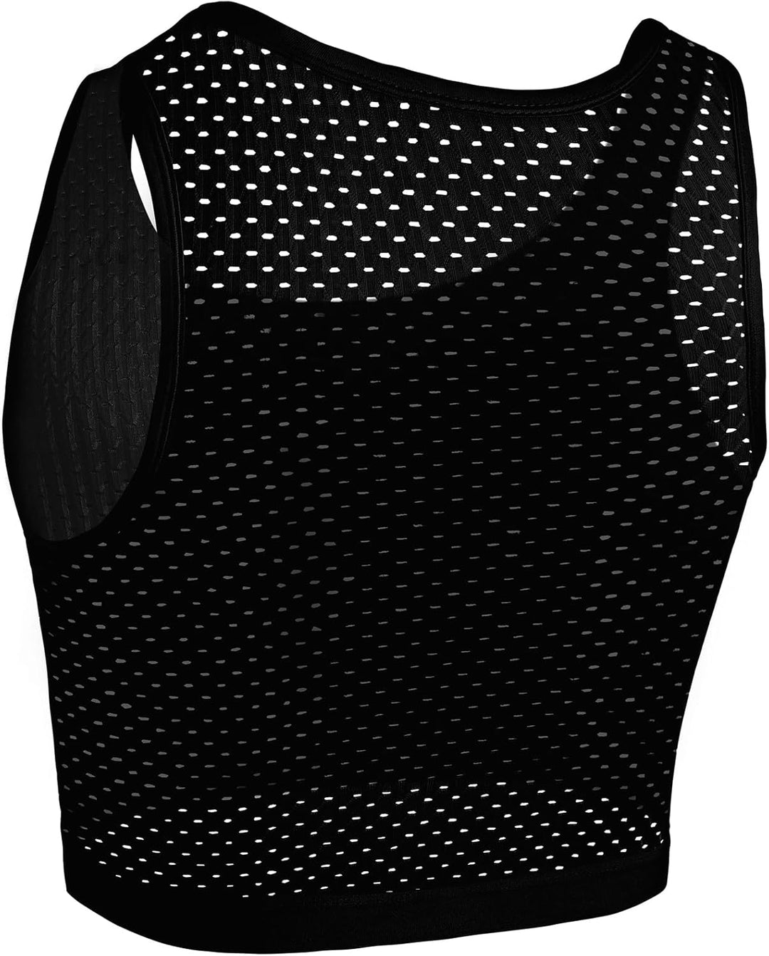 XUJI Transgender FTM Trans Atmungsaktive Halb Brust binder M Schwarz, M Schwarz