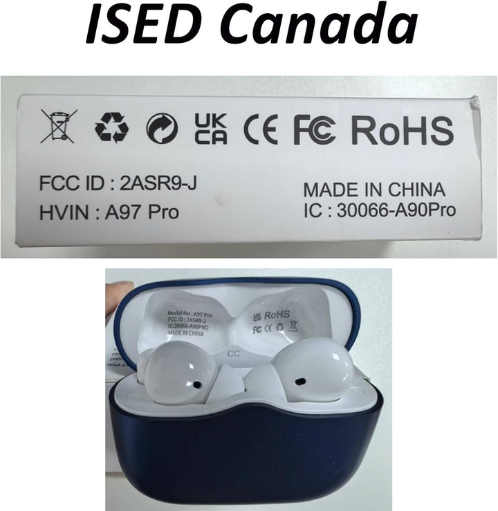 xinwld Bluetooth Kopfhörer, Kopfhörer Kabellos Bluetooth 5.3 In Ear Kopfhörer mit 4 ENC Noise Cancel