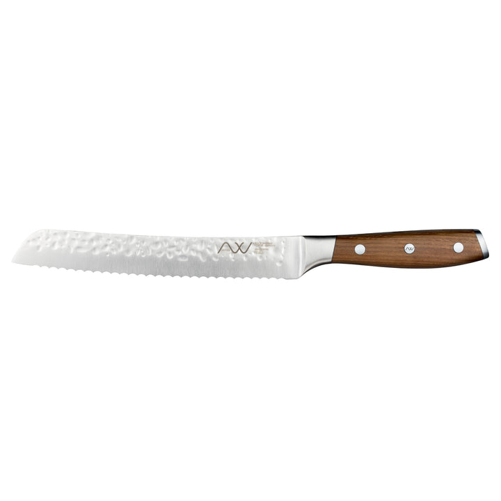 Rockingham Forge Ashwood 20 cm Brotmesser Wellenschliff – Professionelles Kochmesser Ultrascharfe Kl