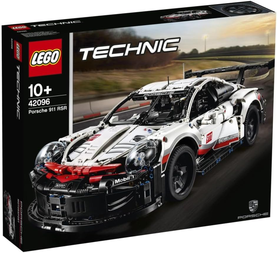 LEGO 42096 Technic Porsche 911 RSR, Rennauto Bausatz für Fortgeschrittene, Exklusives