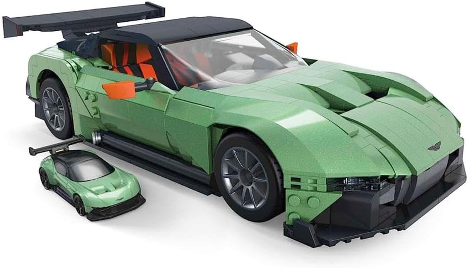 MEGA Hot Wheels Aston Martin Vulcan - Grosses Bauspielzeug im Massstab 1:18 mit 986 Teilen für Fans