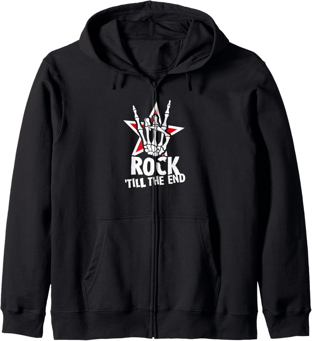 Rock till the End - Punk Rocker Music Gitarre Festival Kapuzenjacke