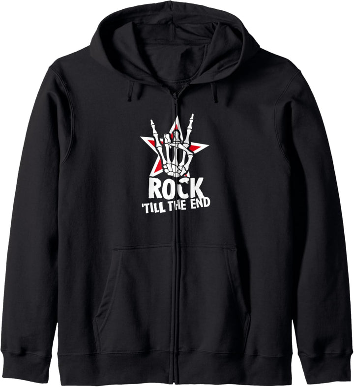 Rock till the End - Punk Rocker Music Gitarre Festival Kapuzenjacke