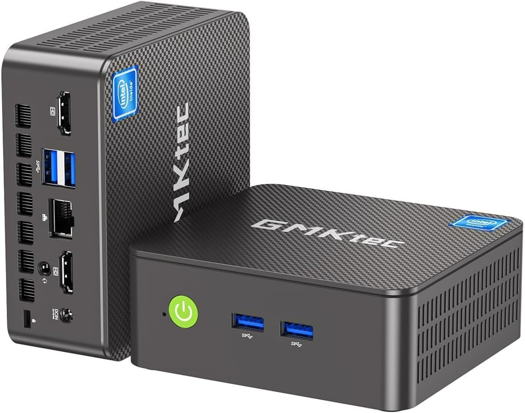 GMKtec G5S Mini-PC,Intel N5095 bis zu 3,6 GHz,8GB LPDDR4,128GB SSD, Dual-HDMI-4K-Display, Wi-Fi 6, B