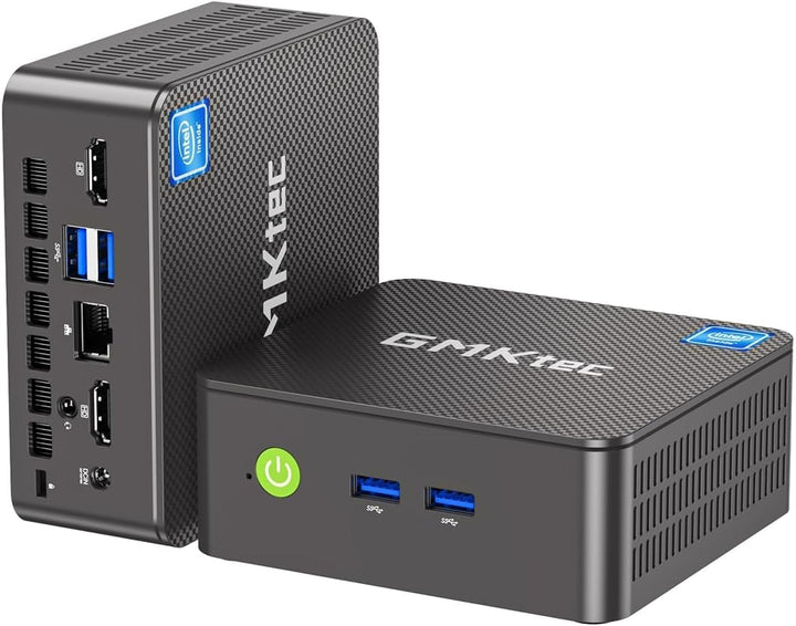 GMKtec G5S Mini-PC,Intel N5095 bis zu 3,6 GHz,8GB LPDDR4,128GB SSD, Dual-HDMI-4K-Display, Wi-Fi 6, B