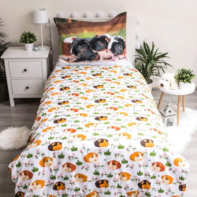 Jerry Fabrics Kinder Jugend Bettwäsche mit Wendemotiv Meerschweinchen Guinea Pig Haustier, Bettdecke