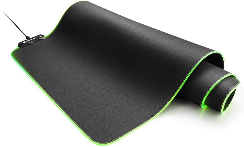 Sharkoon 1337 RGB V2 900 Gaming Mauspad 900 Wasserabweisende RGB Beleuchtung, 900 Wasserabweisende R
