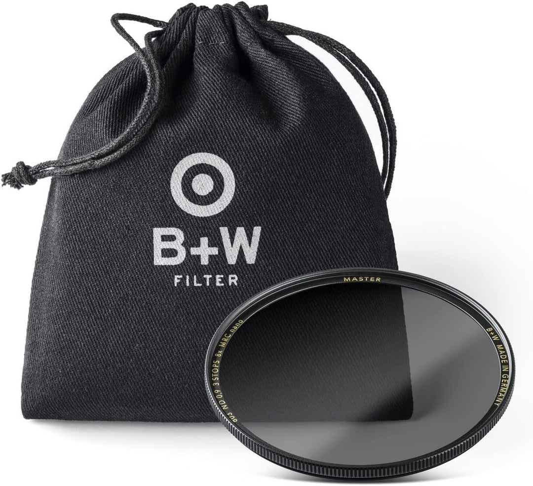B+W Graufilter ND 0.9 MRC Nano Master 52mm (16x vergütet, Slim, Premium), 1101557, Black