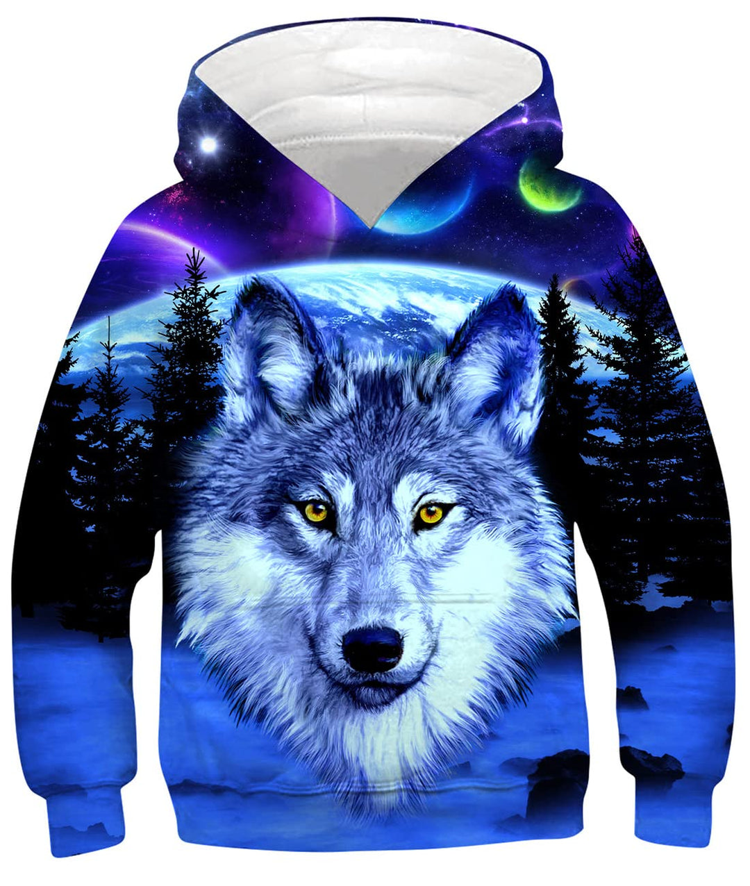 Fanient Kinder Junge Mädchen Hoodies 3D Drucken lebendige Tier Cartoon Grafik Sweatshirt Tasche Pull