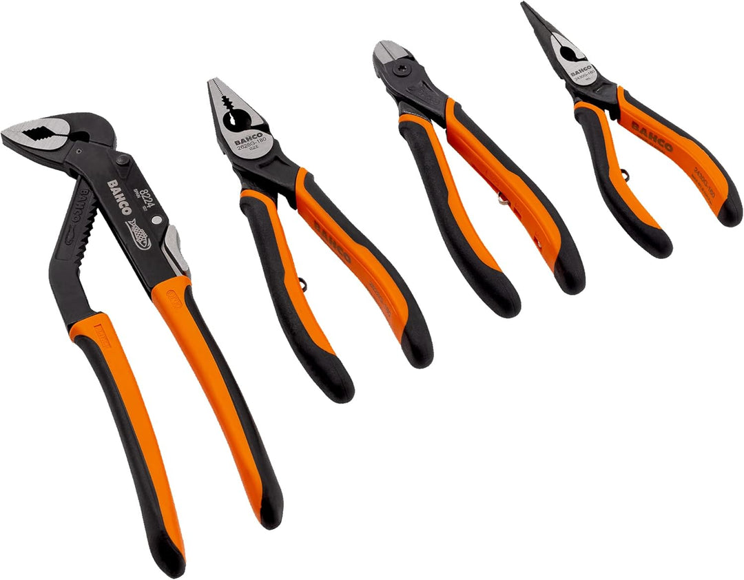 Bahco 9897 Zangen-Set 4teilig 1 Orange, 1 Orange
