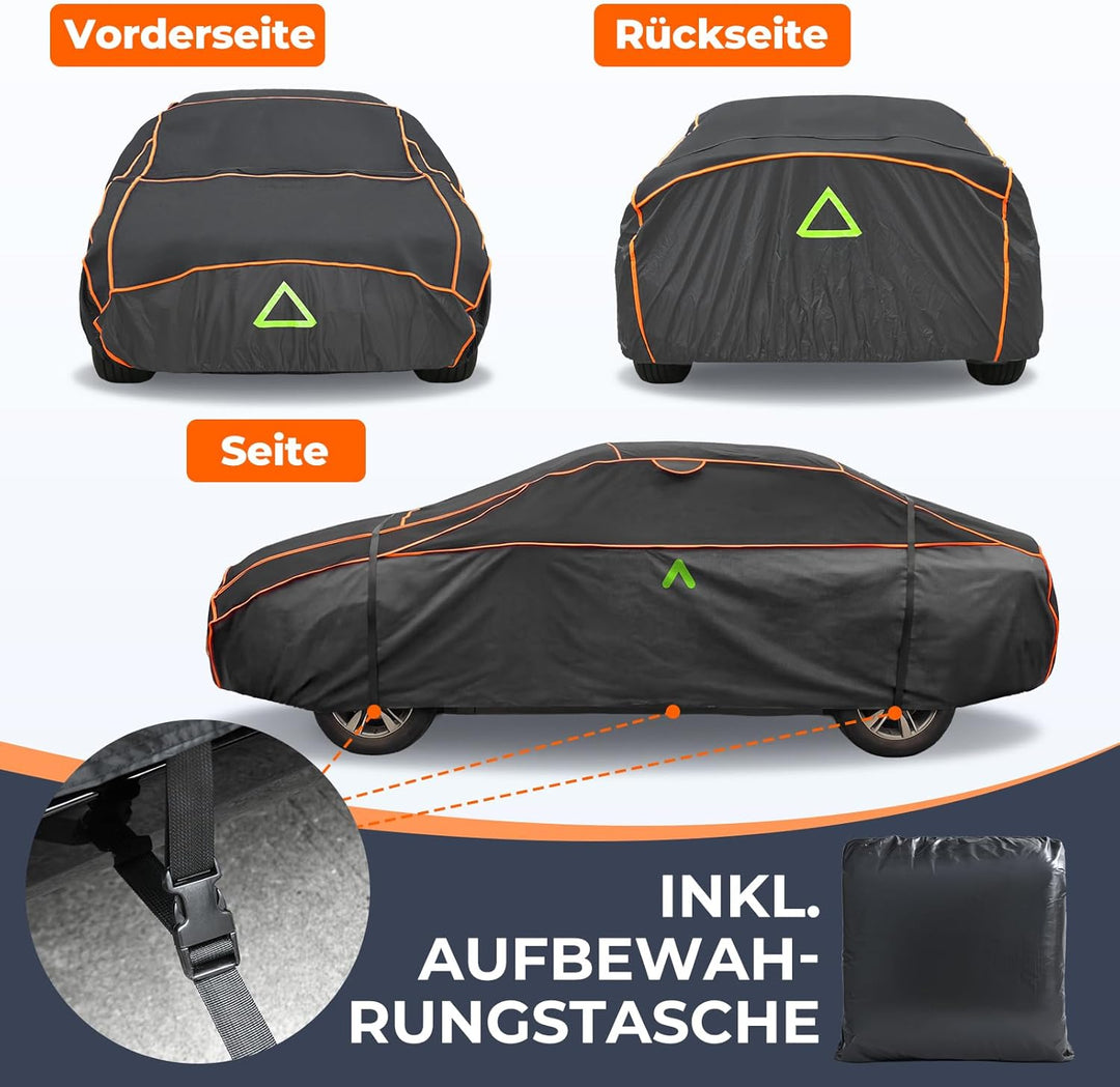 Hagelschutzplane Auto, Wasserdichter Verdickter Hagelschutz Auto Autoabdeckung Hagelschutz PKW Hagel