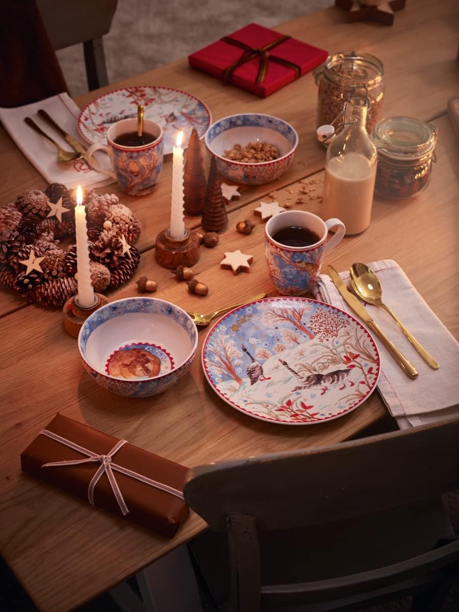 Hutschenreuther 02476-727412-14765 Sammelkollektion 22 Weihnachtsabend Porzellan Cappuccinotasse, 2-