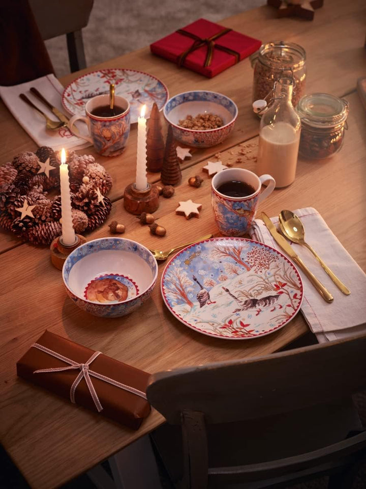 Hutschenreuther 02476-727412-14765 Sammelkollektion 22 Weihnachtsabend Porzellan Cappuccinotasse, 2-
