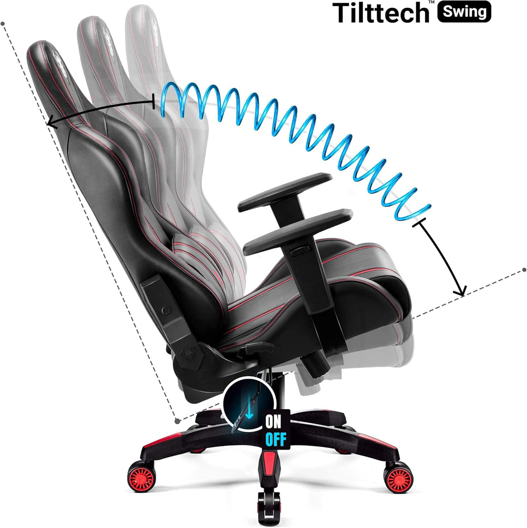 Diablo X-One 2.0 Gaming Stuhl Gamer Chair Bürostuhl Schreibtischstuhl Verstellbare Armlehnen Ergonom