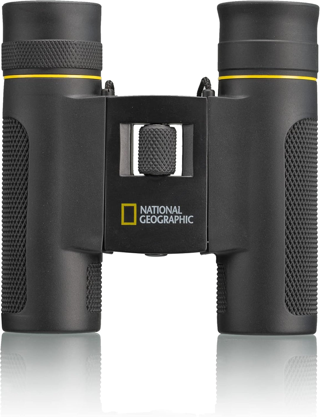 National Geographic 10x25 Taschenfernglas mit faltbaren Augenmuscheln für Brillenträger, Gummierung,