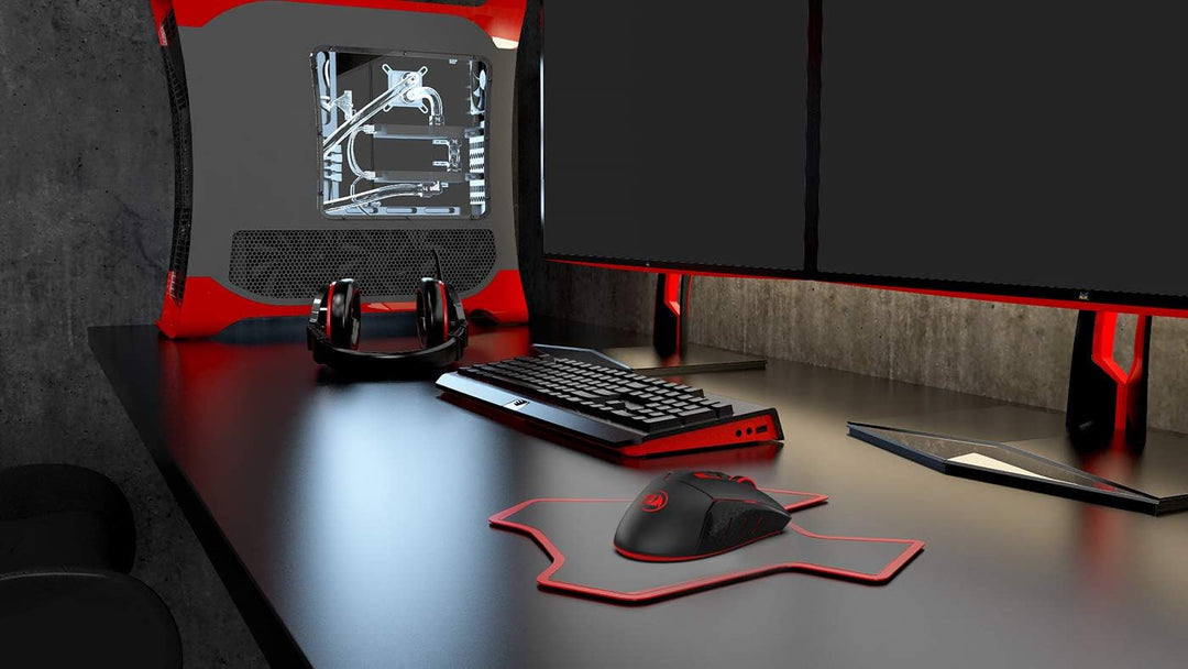 Redragon M690-1 Kabellose Gaming-Maus mit DPI-Schaltung, 2 Seitentasten, 2400 DPI, ergonomisches Des