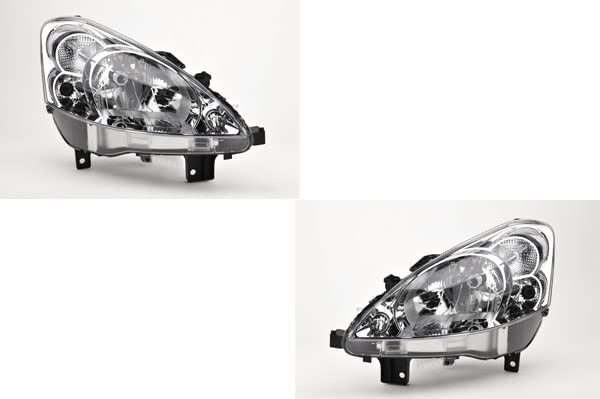 Johns, Scheinwerfer Satz passend für Peugeot Partner Scheinwerfer (7) 04/08-02/12 H4 Set links & rec