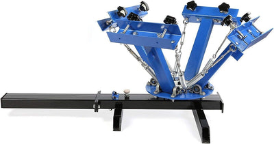 SDKEHUI Siebdruckmaschine 45x55cm Silk Screen Printing Machine 4 Farbe 1 Station Siebdruckmaschine D