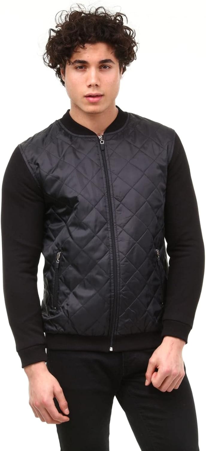 Come Voglio Men's DE-CV-TR-000007 Coat, Black, XL
