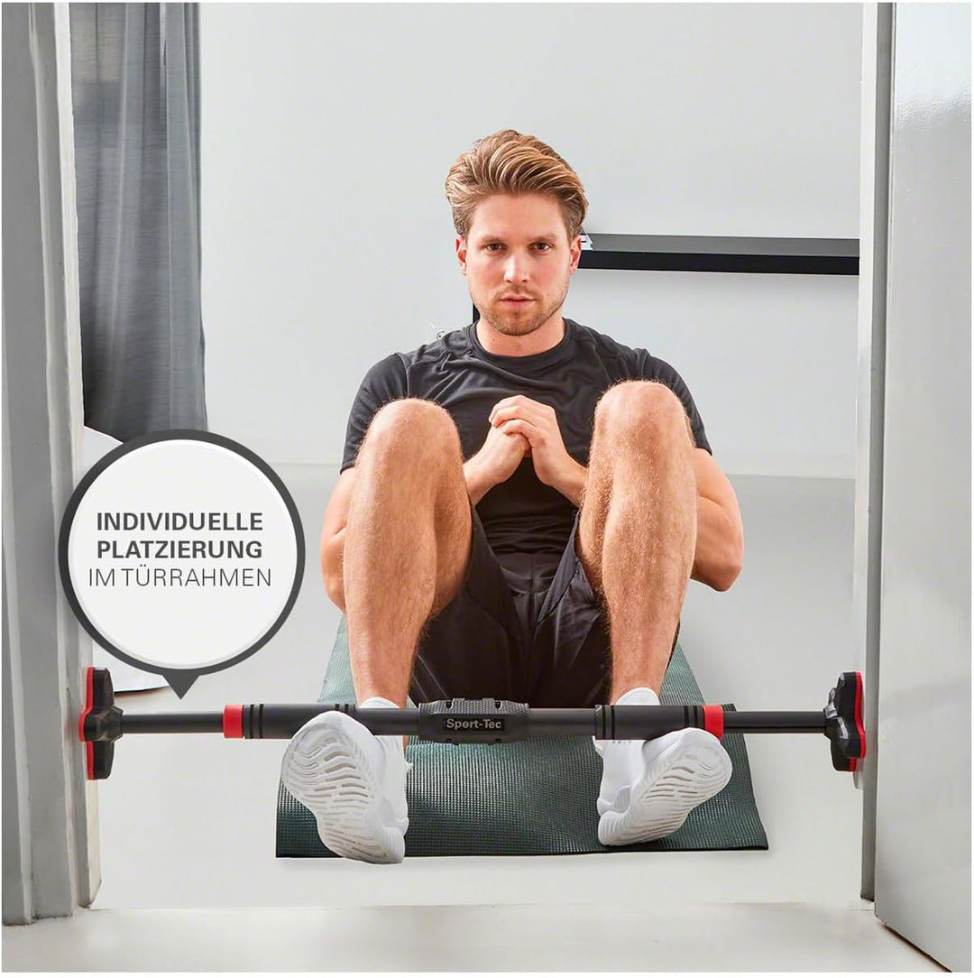 Sport-Tec Türreck Klimmzugstange Pull-Up 10.0, 65-100 cm Klimmzugbügel für Türrahmen, Pull-Up Bar oh