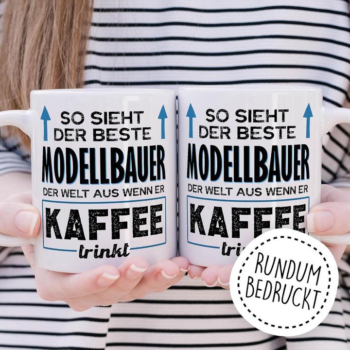 Tasse Modellbauer Geschenk, So sieht der beste Modellbauer der Welt aus, Geschenkidee Modellbau Mode