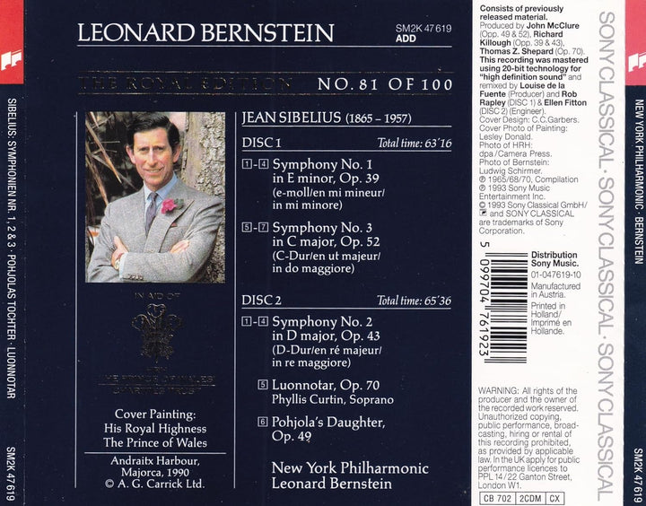 Sinfonien 1-3, Audio-CD