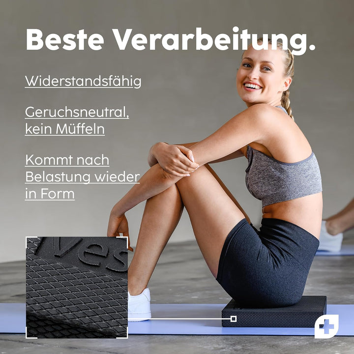 Vesta+ Balance Pad XXL + APP, Wackelpad und Gleichgewichtskissen - Balance Pad Physiotherapie für da
