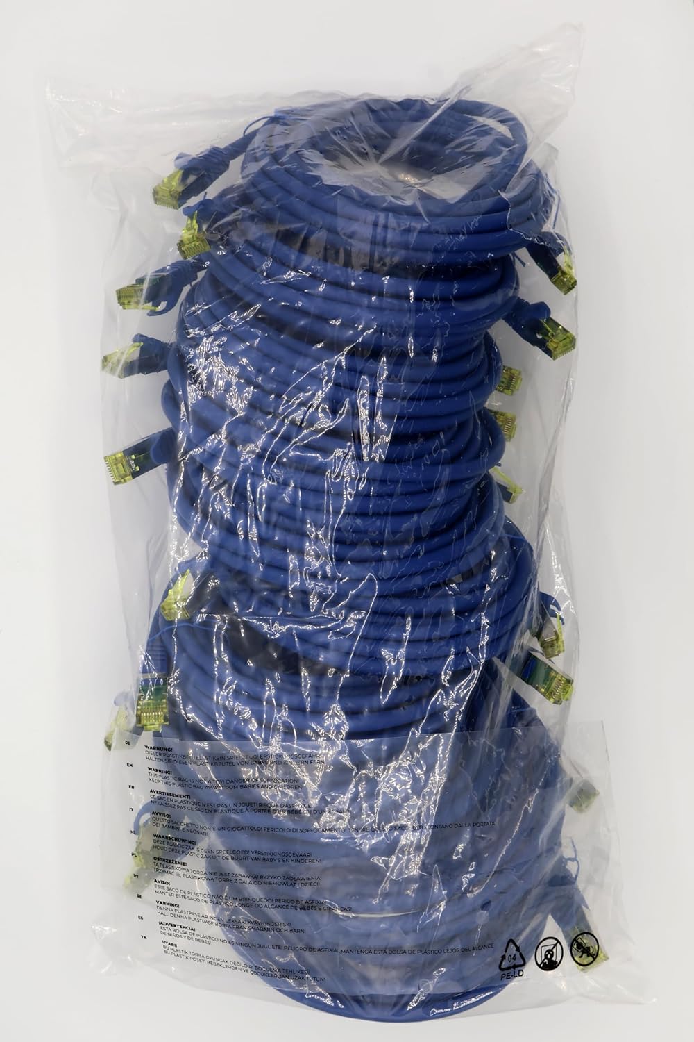 Cat.7 Netzwerkkabel 5m Blau 10 Stück Cat7 Ethernetkabel Netzwerk LAN Kabel Rohkabel 10 Gb s SFTP PIM