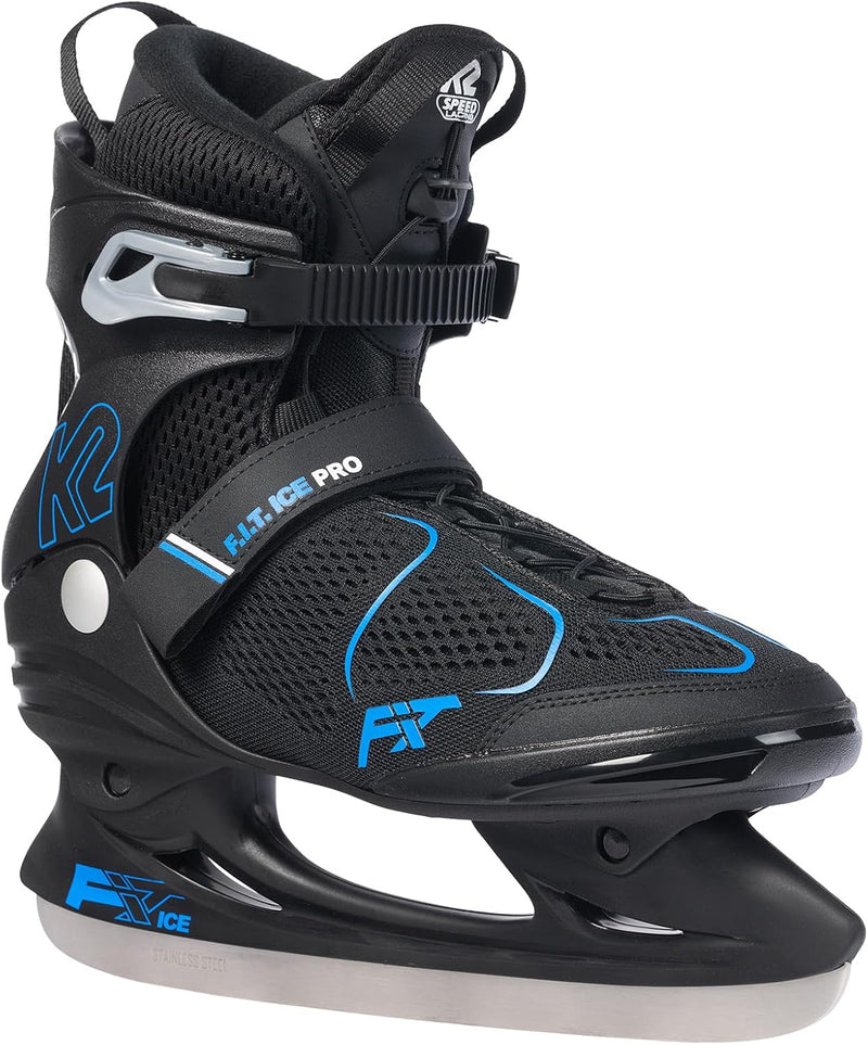 K2 Herren F.i.t. Ice Pro Schlittschuhe EU: 40 (UK: 6.5 / cm: 25.5 black - blue, EU: 40 (UK: 6.5 / cm