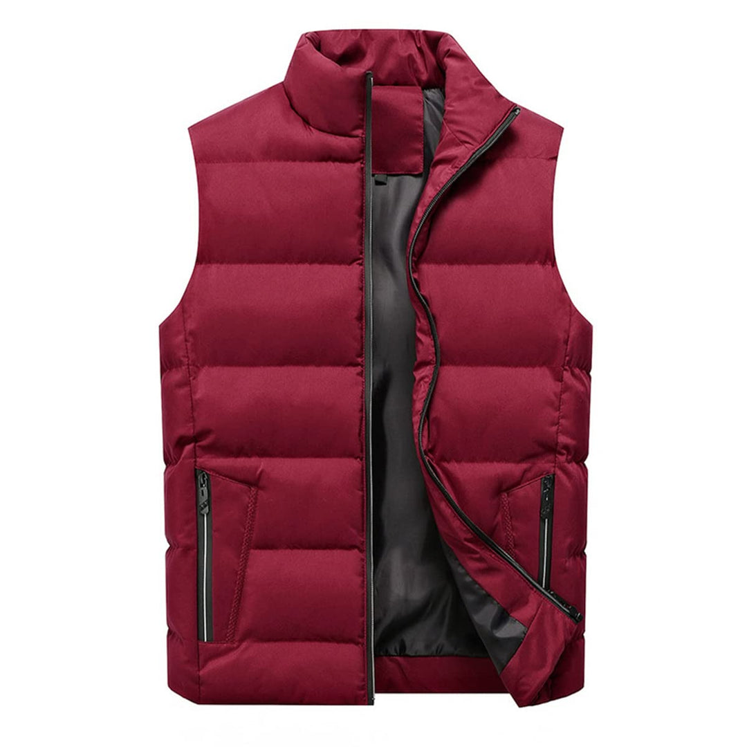 YOUTHUP Weste Herren Steppweste Winter Freizeit Wärme Ärmellose Sportweste Outdoor Stehkragen Winter