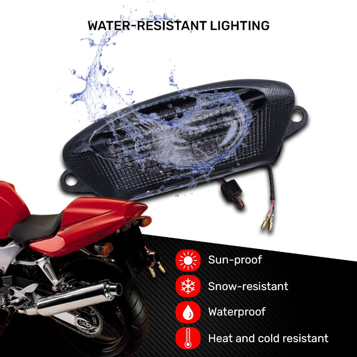 aVDB-moto LED Bremslicht/Rücklicht kompatibel mit HONDA VTR 1000F FIRESTORM 97-2000 Plug &amp; Play mit