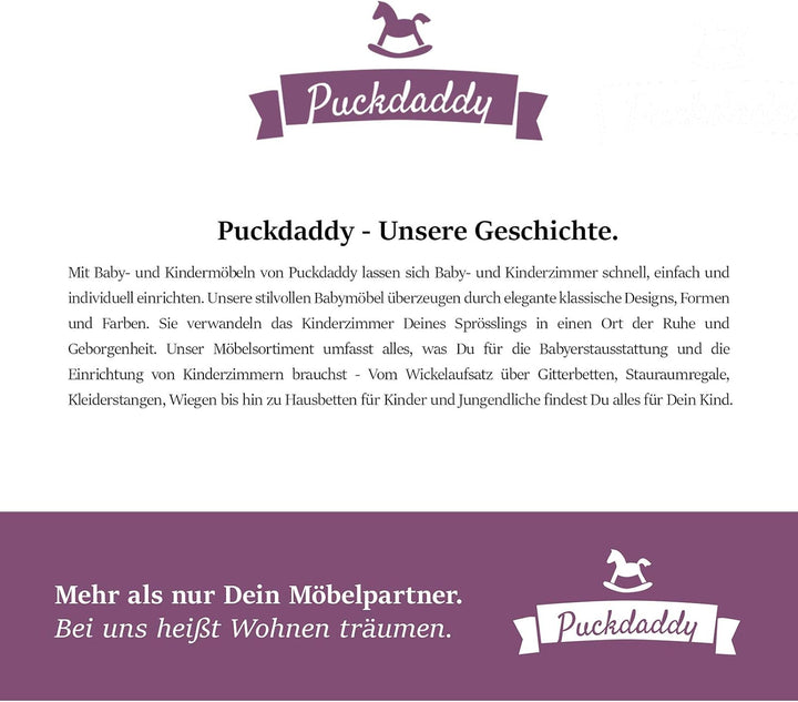 Puckdaddy Lucas | Stauraumregal kompatibel mit IKEA Hemnes Kommoden | 19x30x93cm | Holzstärke: 1,5cm