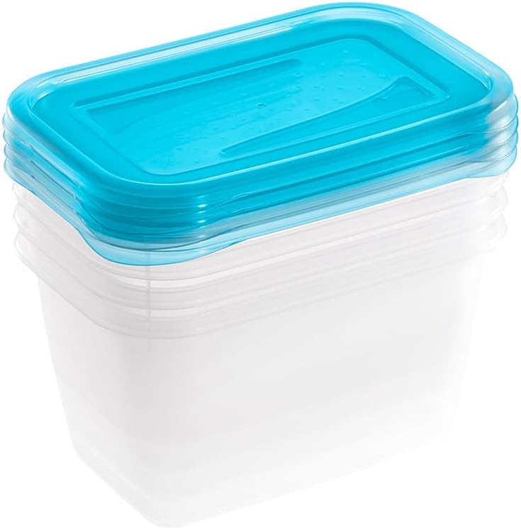 keeeper fredo fresh 17x Frischhaltedosen, Fresh Blue (Transparent) Blau 17x versch. Grössen, Blau 17