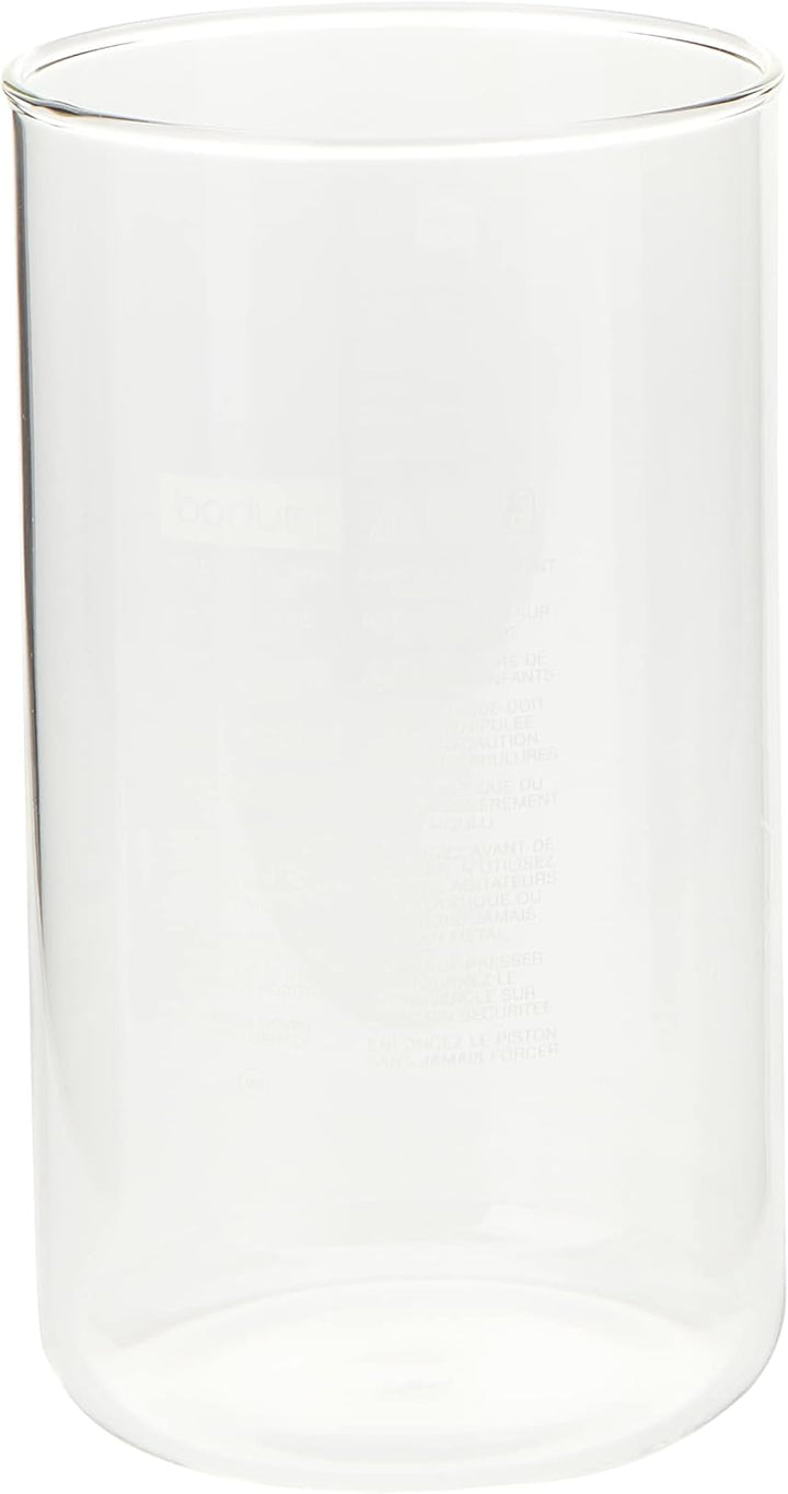 Bodum 01-10945-10 Kaffeepresse Ersatzbecher ohne Ausgiesser, Borosilikatglas - 8 Tassen (1 L), trans