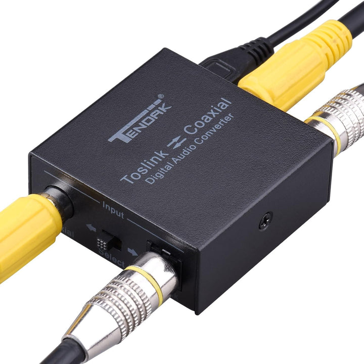 Tendak Bidirektionaler Optische SPDIF Toslink zu Koaxial Digital Audio Converter, Koaxial zu Optisch