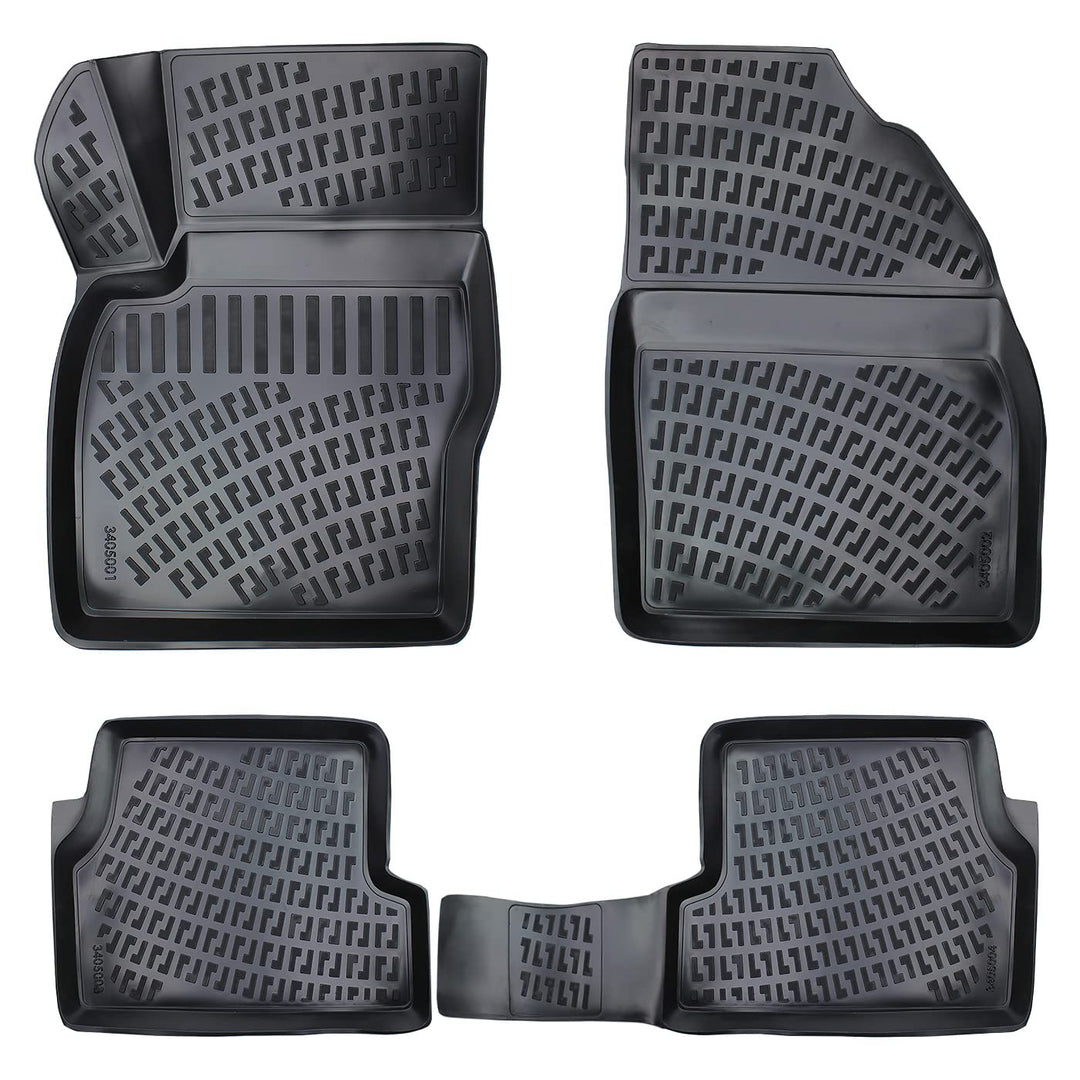 fussmattenprofi.com 3D Auto Gummimatten Set für Ford Focus 2 Baujahr 2005-2010 | Allwetter Geruchlos