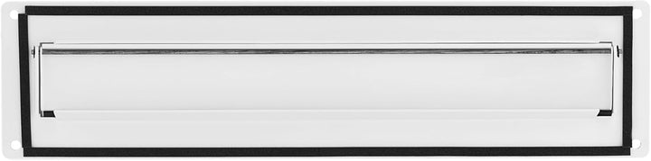 Burg-Wächter Aussen-Einwurfblende, Aluminium/Verzinktes Stahlblech, Porta 797 W, Weiss, Weiss