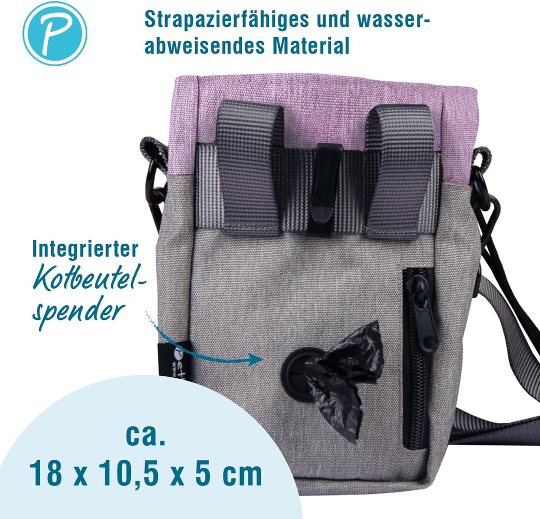 Petlando Everest Premium Snackbag – Leckerlitasche für Hunde, wasserabweisend, integrierter Kotbeute
