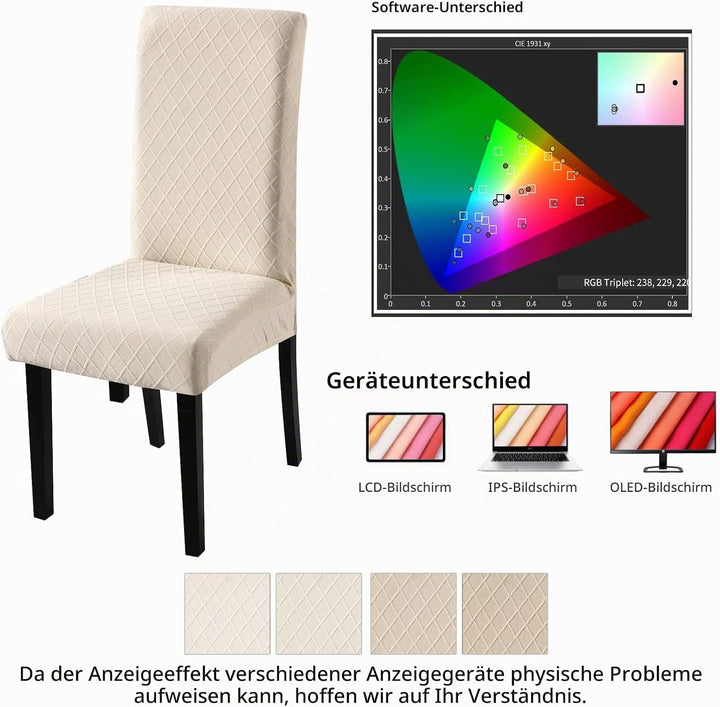 Fuloon Stuhlhussen wasserdichte,Stretch Stuhlbezug Moderne Stuhlüberzug Elastische Abnehmbar Waschba