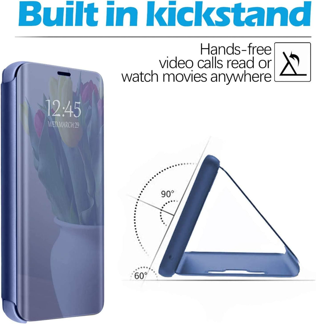 für Samsung S20 Hülle Clear View Spiegel Handyhülle für Samsung Galaxy S20 Flip Case Handytasche Sch