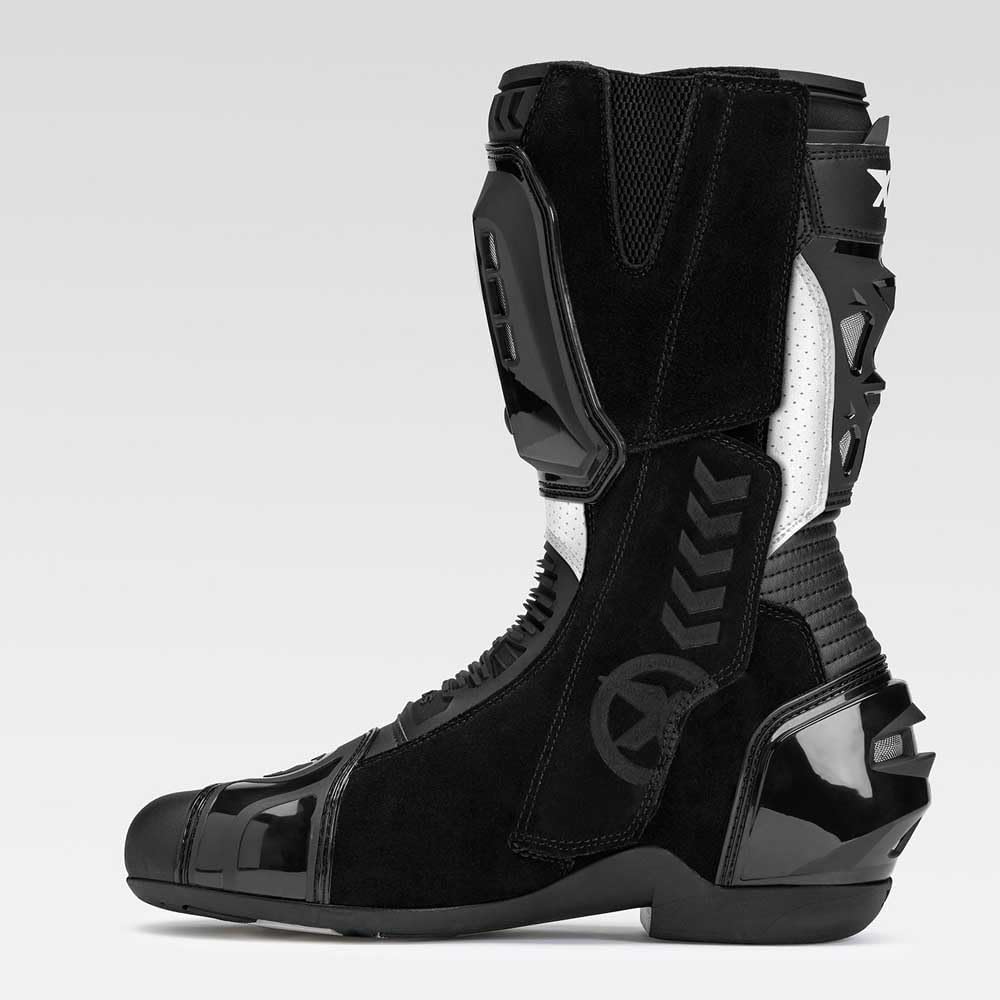 XPD XP6-S Motorrad Stiefel, schwarz/weiss, 39 39 EU Schwarz Weiss, 39 EU Schwarz Weiss