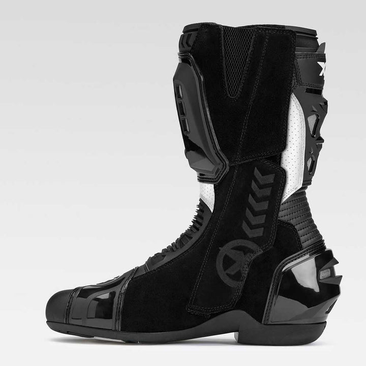 XPD XP6-S Motorrad Stiefel, schwarz/weiss, 39 39 EU Schwarz Weiss, 39 EU Schwarz Weiss