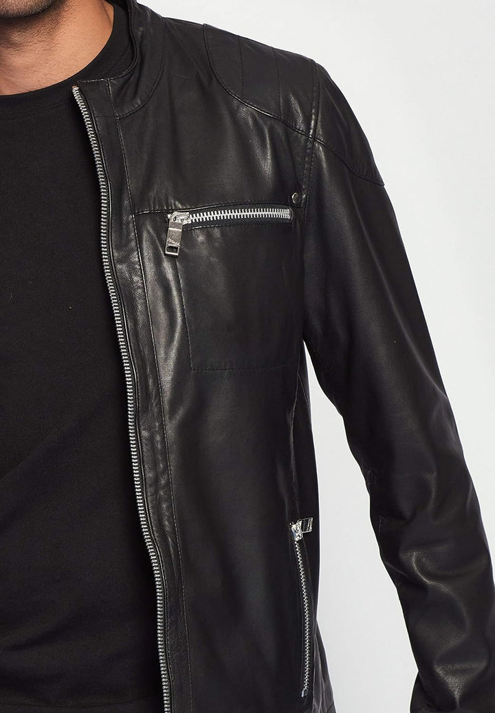 MAZE Herren Lederjacke Flint Black 3XL