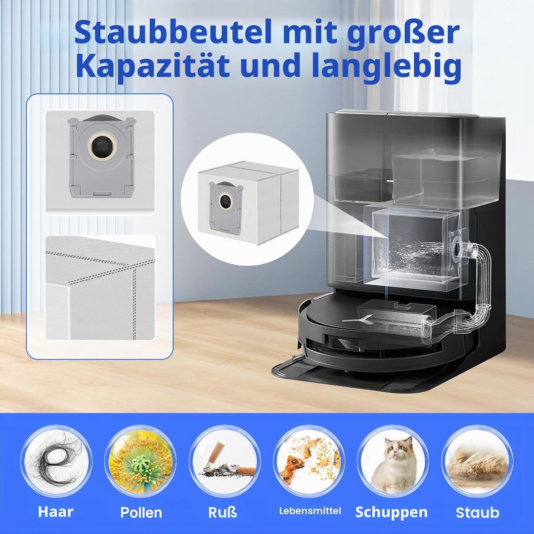 VIEWALL T80S Omni Zubehör für Ecovacs Deebot X9 Pro Omni/X11 Pro Omni/T80S Omni Staubsauger,1 Hauptb