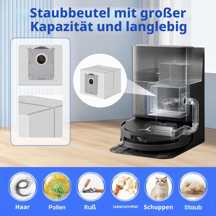 VIEWALL T80S Omni Zubehör für Ecovacs Deebot X9 Pro Omni/X11 Pro Omni/T80S Omni Staubsauger,1 Hauptb