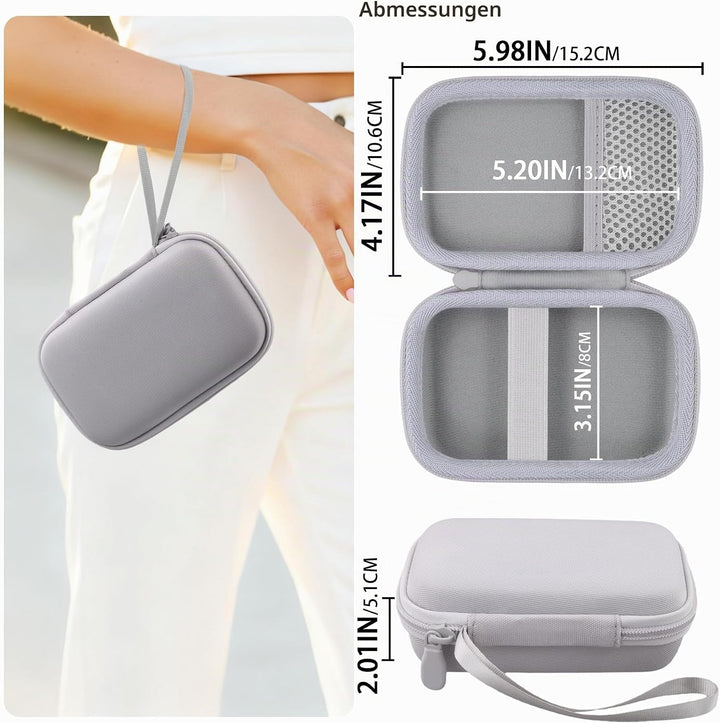 co2CREA Hart Reise Schutz Hülle Etui Tasche für JBL GO 5 /GO 4 /GO 3 tragbarer Bluetooth Lautspreche