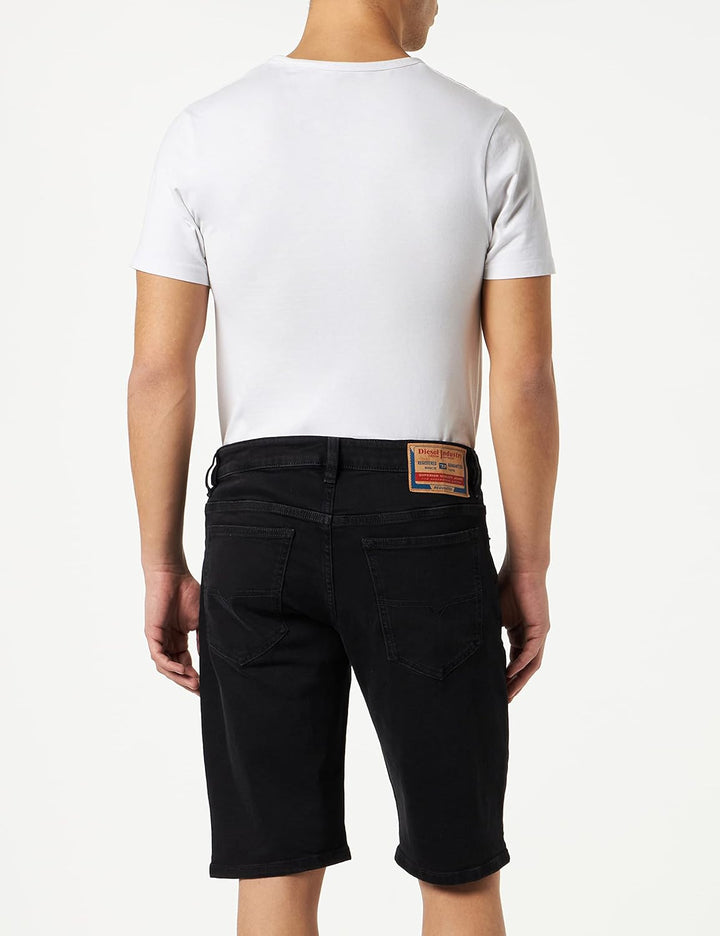 Diesel Herren Slim Jeans-Shorts 28 Schwarz (Schwarz), 28 Schwarz (Schwarz)