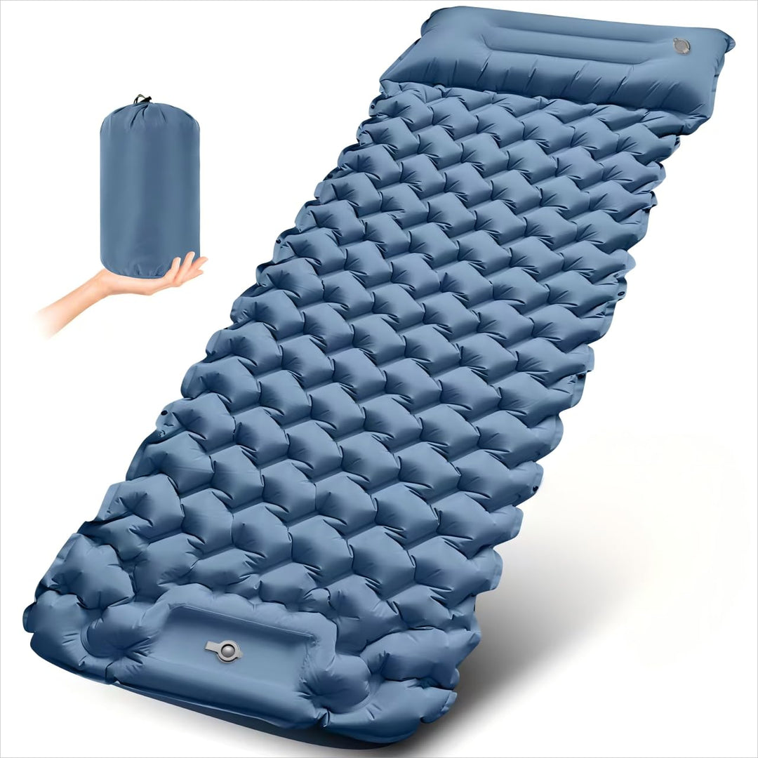 Isomatte Selbstaufblasend, 12CM Verdicktes Tragbar Camping Matratze Wasserdicht Kleines Packmass mit
