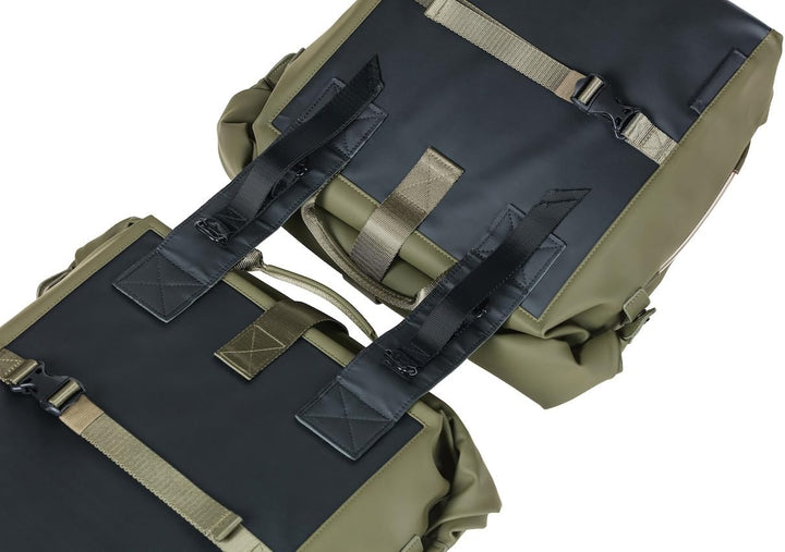 Basil SoHo Doppeltasche Nordlicht – 41 Liter – wasserdicht – geeignet für City- und E-Bike – mossgrü